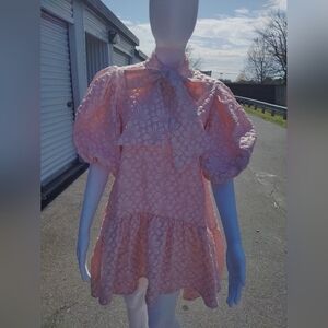 Elegant Pink Floral Dress